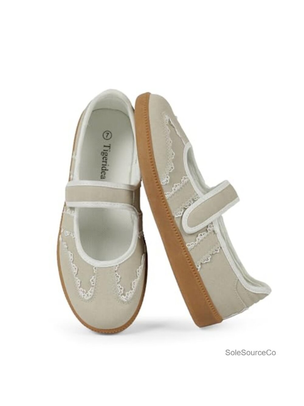 Mary Jane Slip On Sneakers Women's Retro Walking Flats Faux Suede